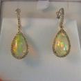 Opal earrings