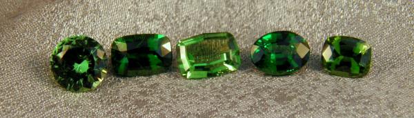 Green Garnet: Demantoid and Tsavorite