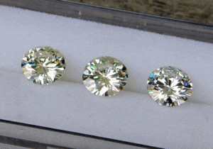 moissanite vs diamond side by side comparison