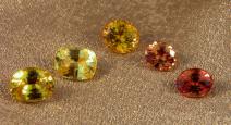 Yellow and Orange Sapphire