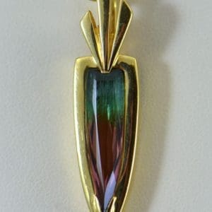 Estate Pendant with Watermelon Tourmaline 1