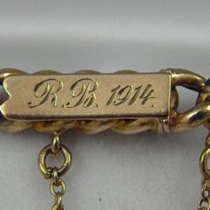 European 8k Rose Gold Bracelet c.1914 2 1