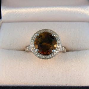 Halo Chrysoberyl Ring