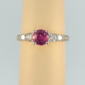 Hot Pink Sapphire Ring