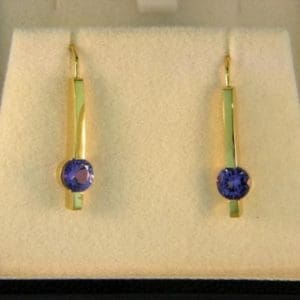 Iolite Drop Earrings