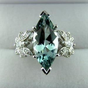 Marquise Aquamarine Ring