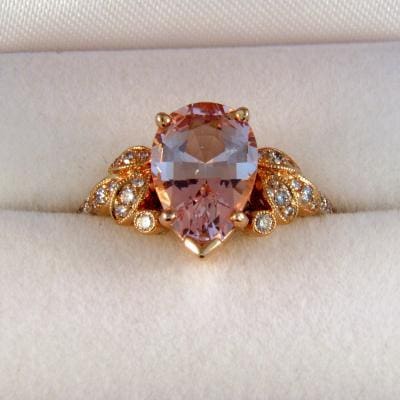 3Pcs 2.50 Carat 10k Rose Gold Morganite Engagement Ring Set Wedding Set  Promise Ring for Bride 8x6mm Oval Cut Gemstone Pink Morganite Anniversary  Ring - Walmart.com