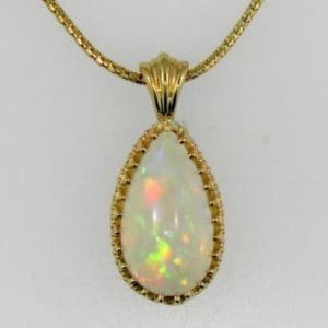 Pear Shape Opal Pendant
