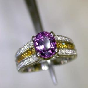 Pink Sapphire Band Ring