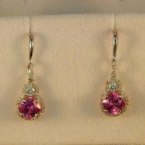 Pink Sapphire Dangles