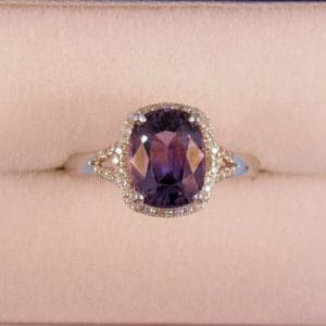 Purple Spinel Cocktail Ring