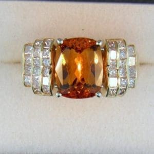 Spessartite Garnet Cocktail Ring