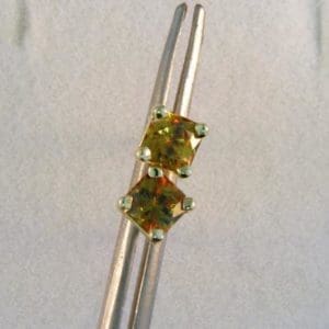 Sphene Stud Earrings