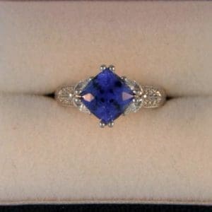 Square Cushion Sapphire
