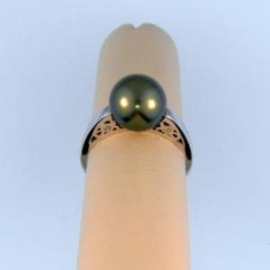 Tahitian Pearl Solitaire Ring