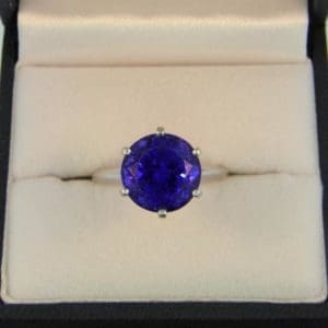 Tanzanite Solitaire Ring