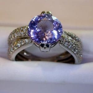 Tanzanite Swirl Ring