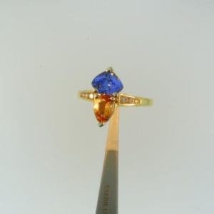 Topaz and Sapphire Ring