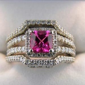 Tourmaline Ring with Bands