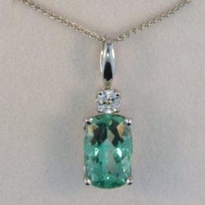 Vanadium Beryl Pendant