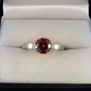 Zircon Three Stone Ring