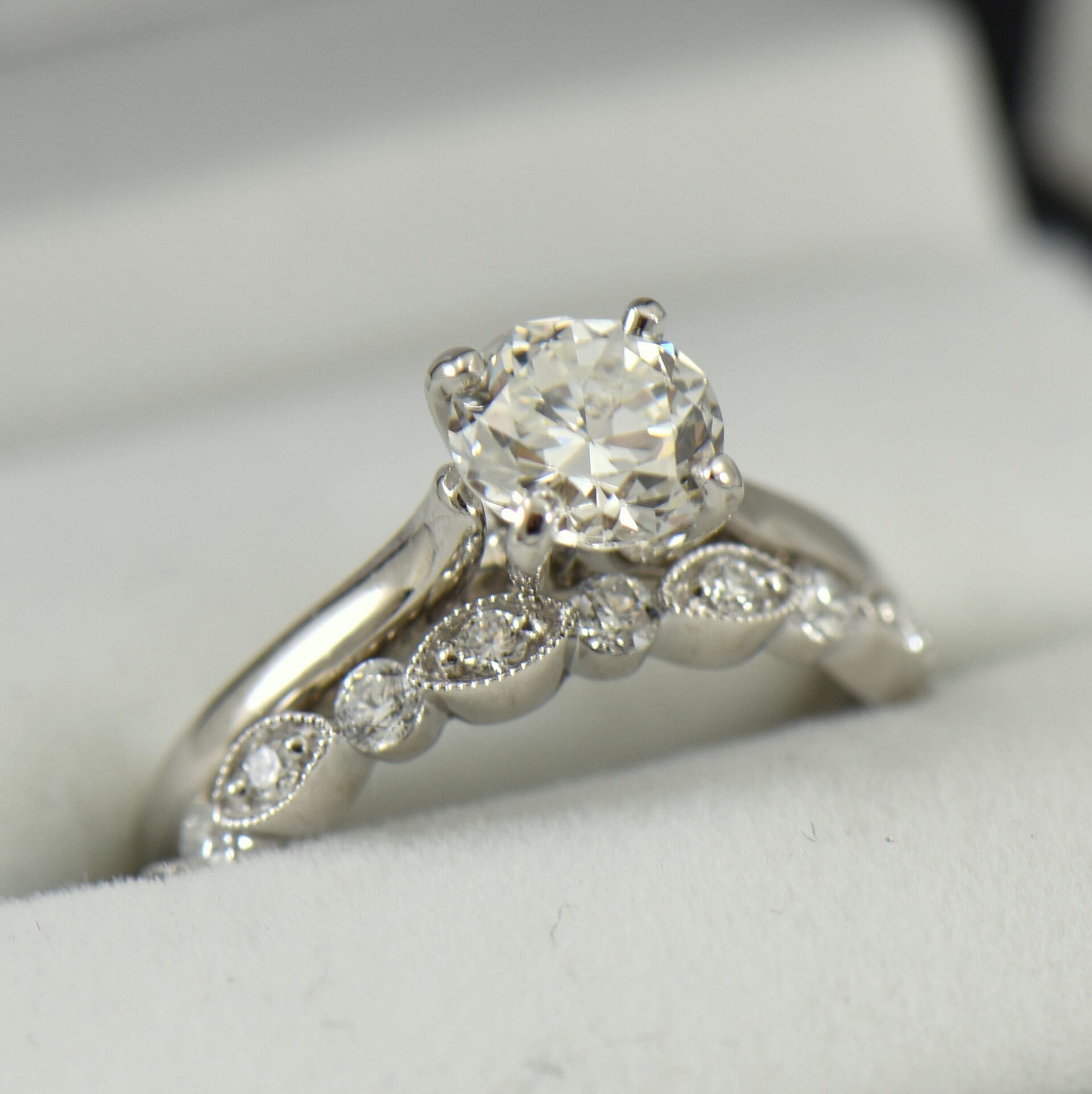 Platinum Solitaire Engagement Ring with Half Carat Diamond