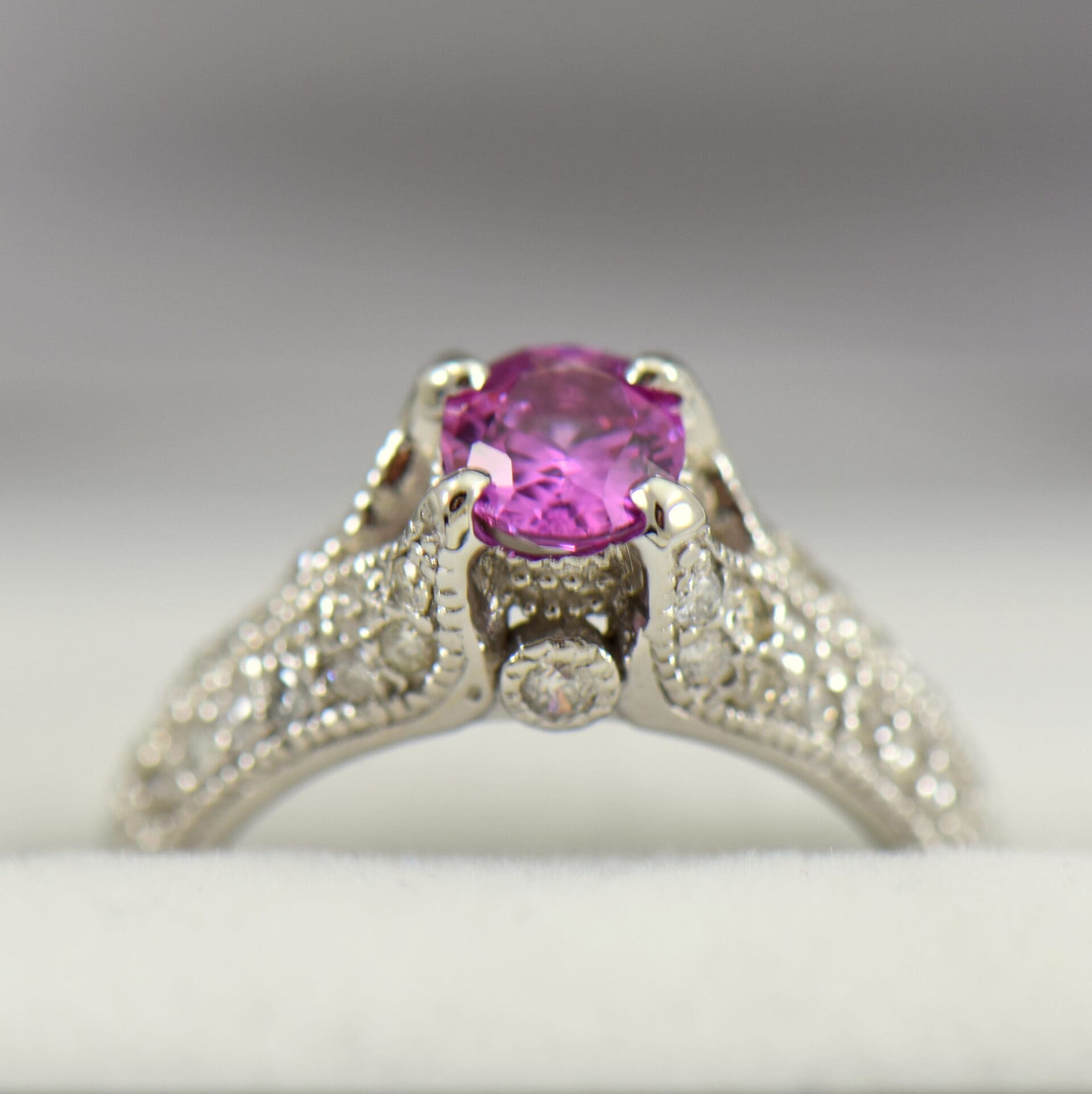 pink sapphire ring