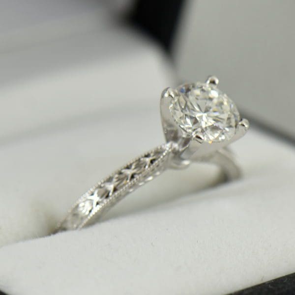 1.50ct GIA SI2 G EX EX EX Diamond Engagement Ring C Copy