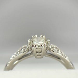 Simple Vintage Style Engagement Ring with .60ct Diamond VS1 J 3