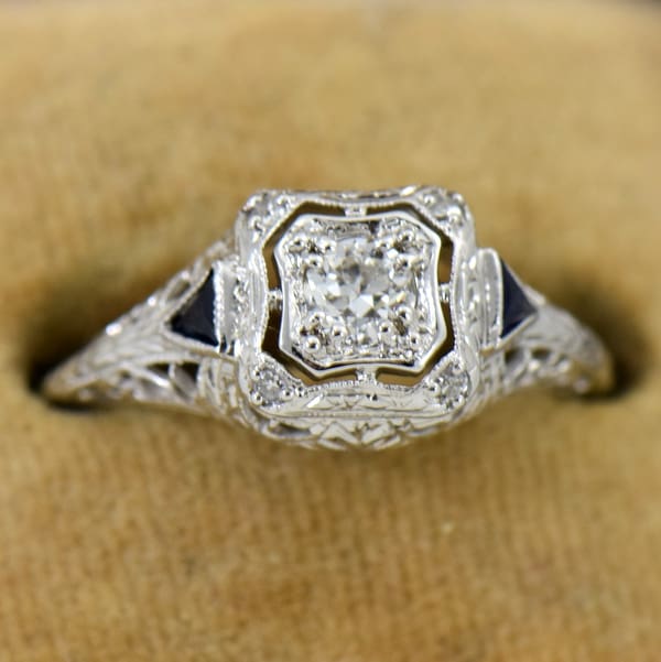 Edwardian filigree engagement rings online