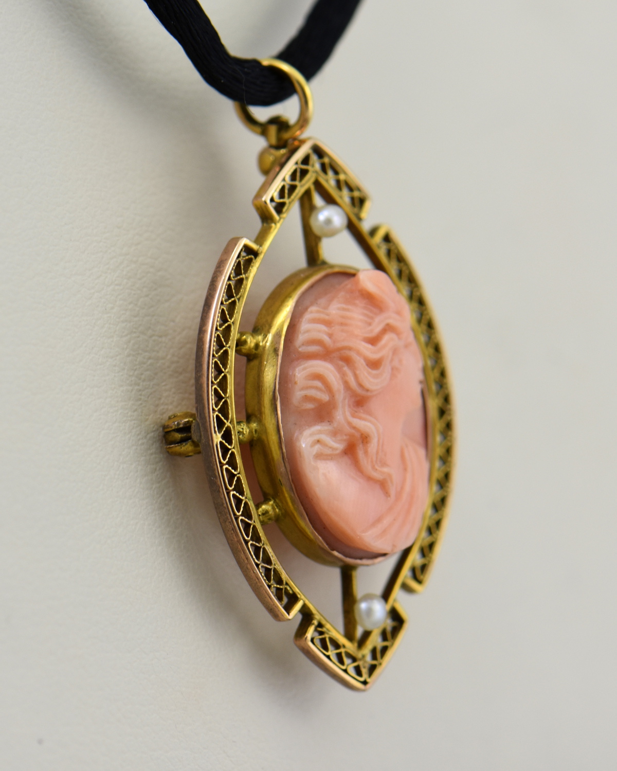 Antique Coral Cameo Pendant or Pin | Exquisite Jewelry for Every ...