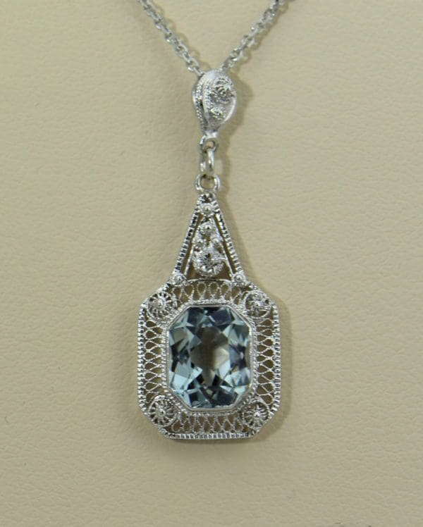 Filigre Art Deco Aquamarine Lavalier Pendant.JPG