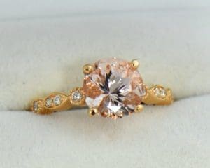 18k rose gold round moissanite engagement ring 5.JPG 18k rose gold round moissanite engagement ring 5.JPG