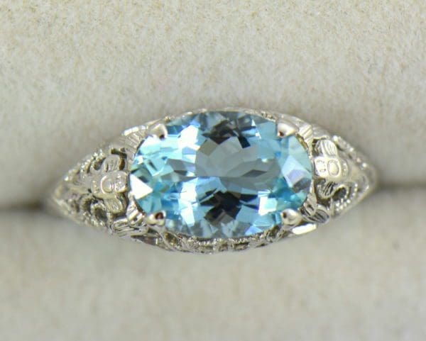 Deco Aquamarine Filigree Ring East West Setting 5.JPG