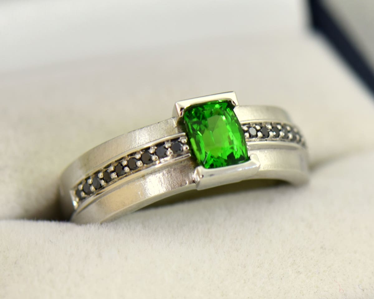 Garnet and black diamond engagement rings hotsell