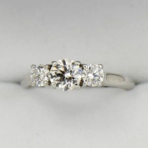 AGS Certified .75ct Diamond 3 stone Ring 2.JPG