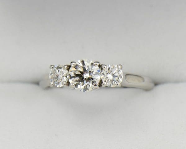 AGS Certified .75ct Diamond 3 stone Ring 2.JPG