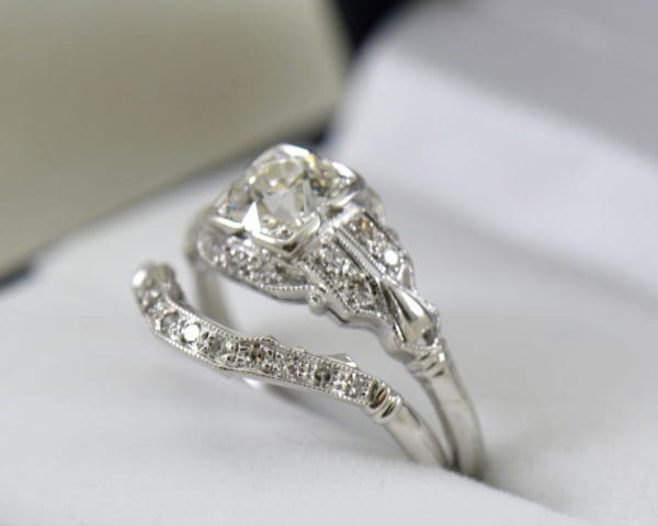 G Art Deco Engagement Ring with Custom Diamond Shadow Wedding Band 2.JPG