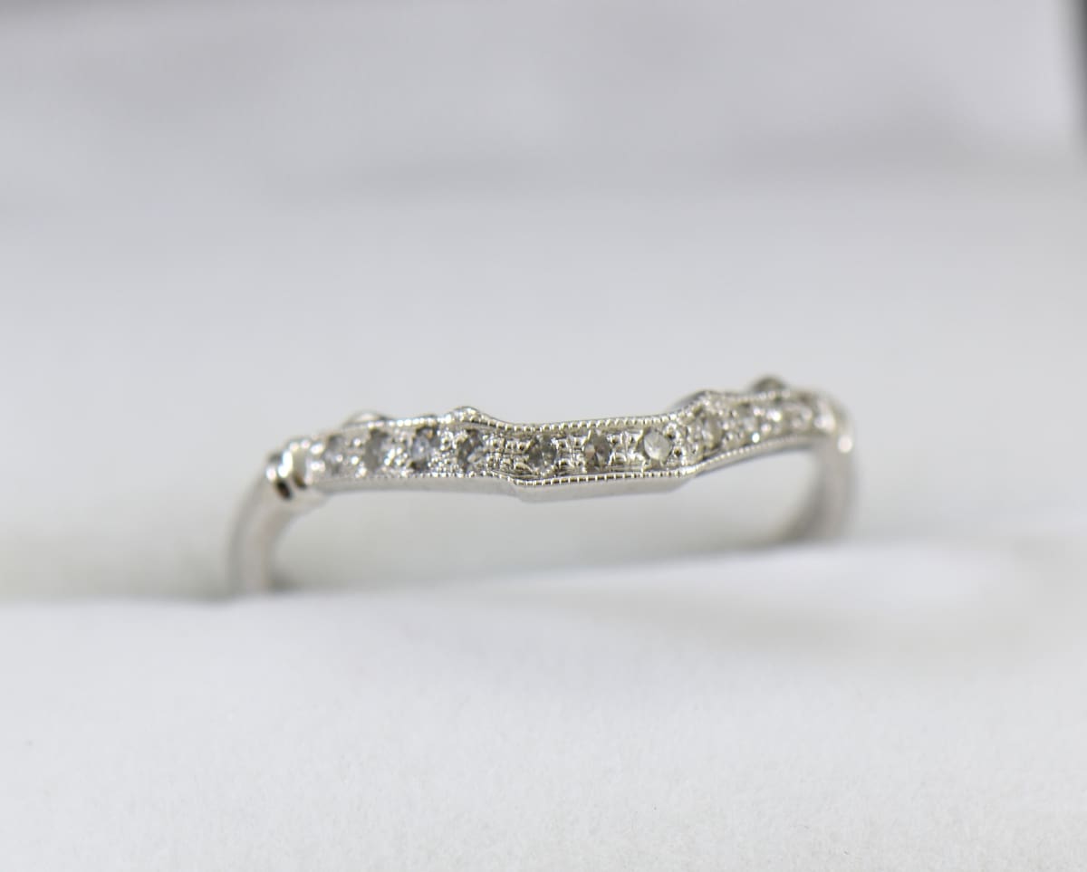 White gold art deco wedding band new arrivals
