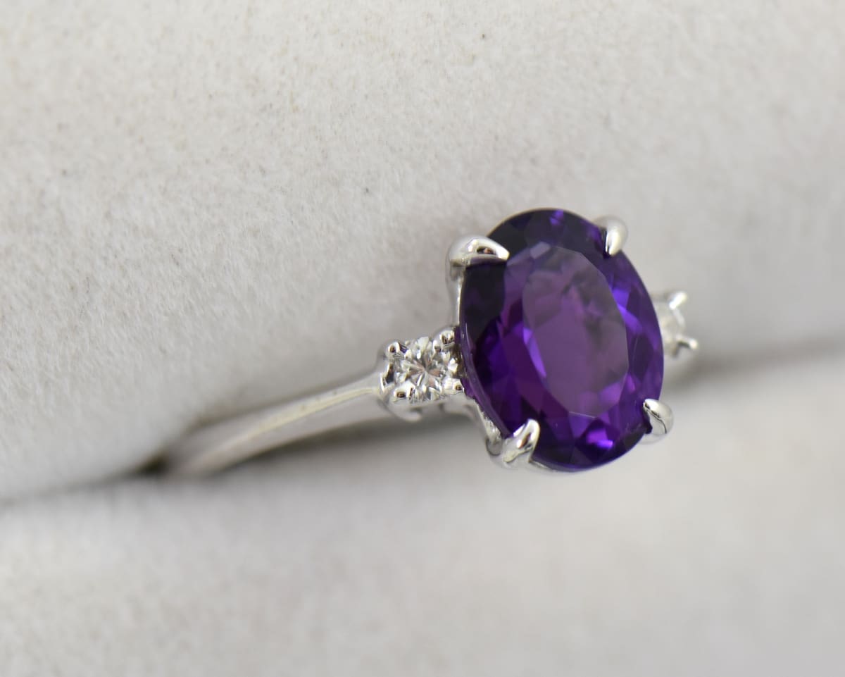 Violet stone ring online