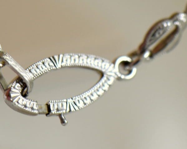 Camphor Glass Diamond Enamel and engraving necklace art deco circa 1930 9.JPG