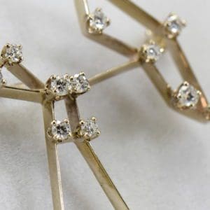 Estate AGA Correa Saggitareus The Archer Constellation Diamond Brooch in white gold 6.JPG