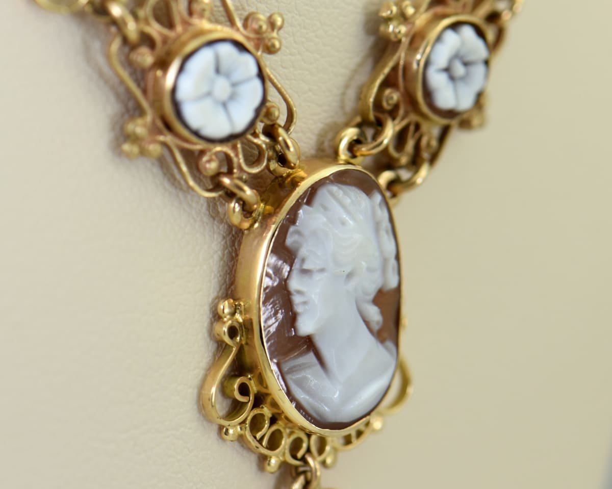 Vintage italian cameo jewelry cheap