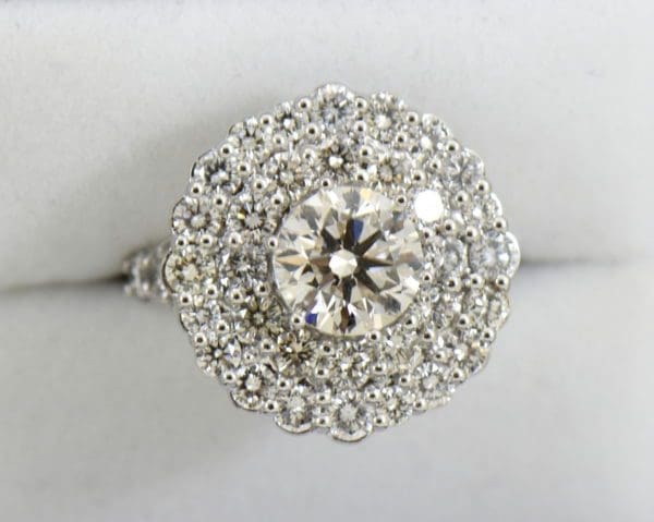 Custom Double Halo Engagement Ring with 3ct Diamond center VS JK 4.JPG
