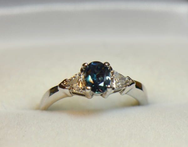 Brazilian alexandrite .63ct trillion diamond ring white gold 8.JPG