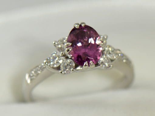 plum purple sapphire and diamond engagement ring in white gold 6.JPG