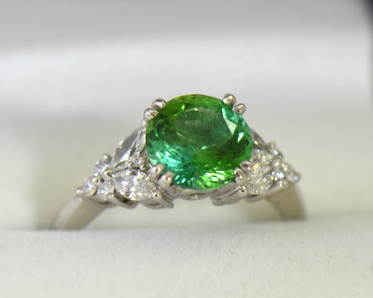 round green tourmaline diamond engagement ring in white gold 5.JPG