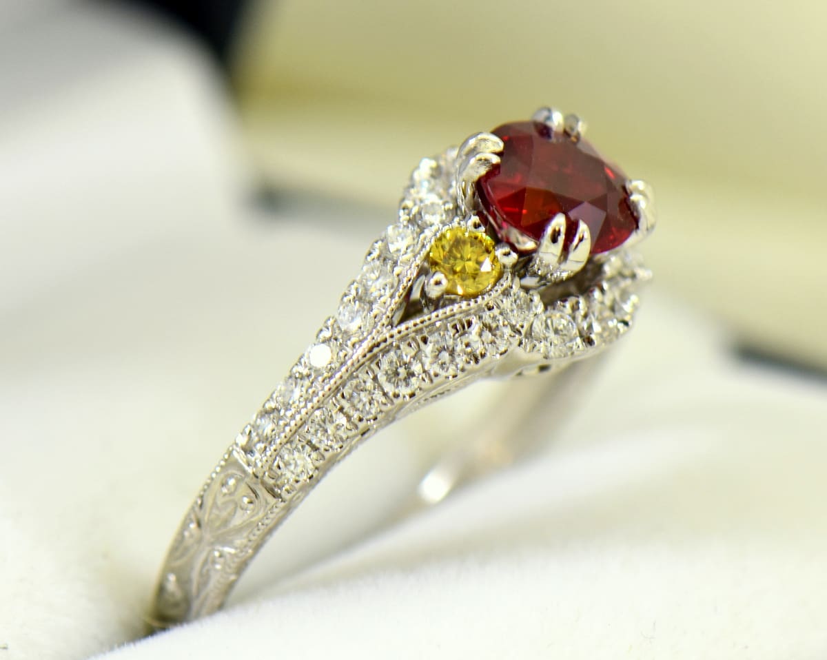 Vintage yellow cheap diamond