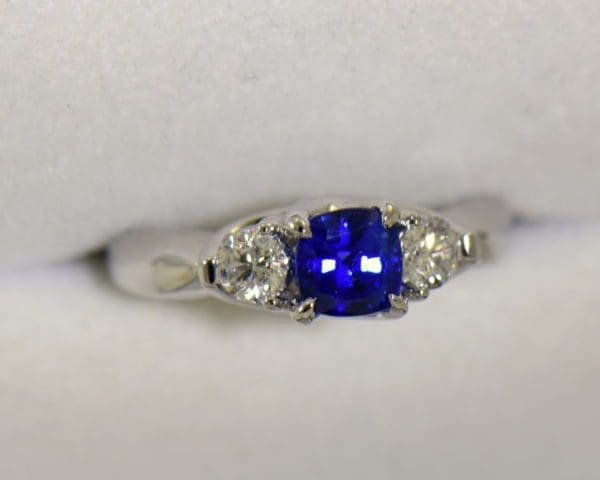 white gold square cushion sapphire diamond three stone ring 3.JPG