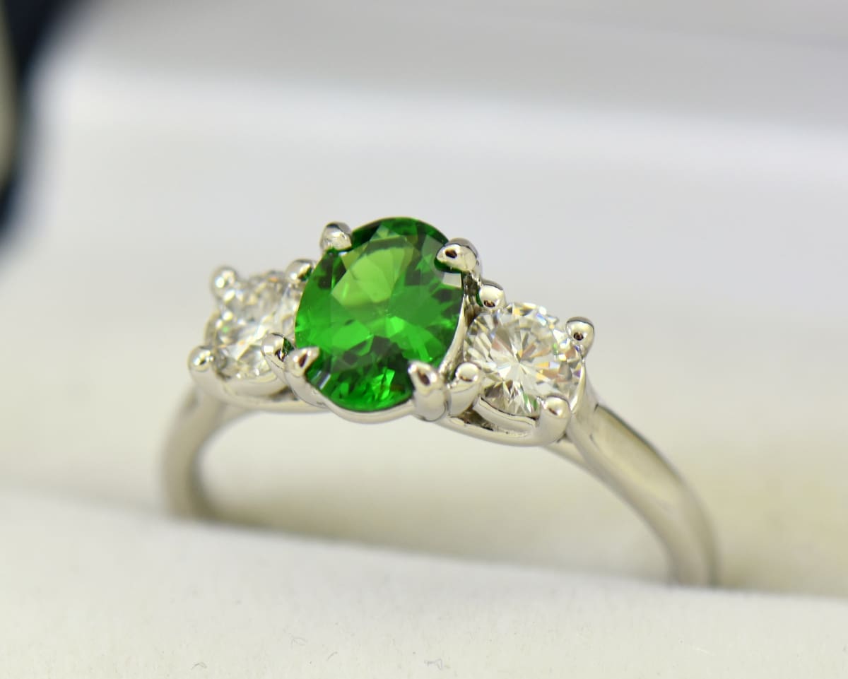 Green garnet on sale stone